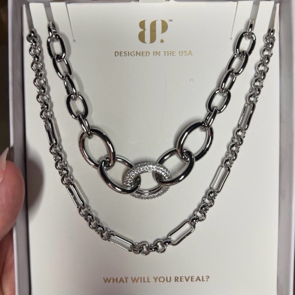 Bp Silver Chain Necklace Set